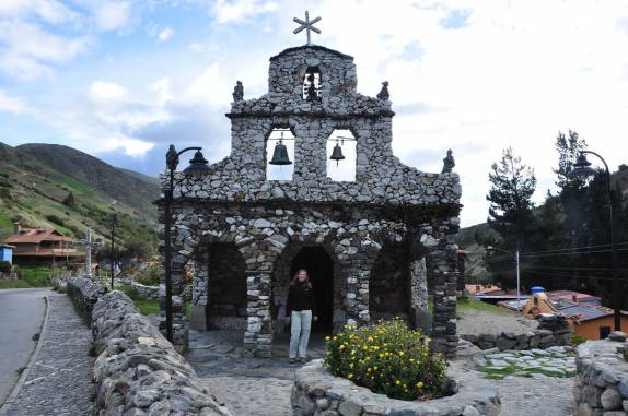 Capela de pedra em Mucuchies, na região dos Andes venezuelanos, perto de Mérida
